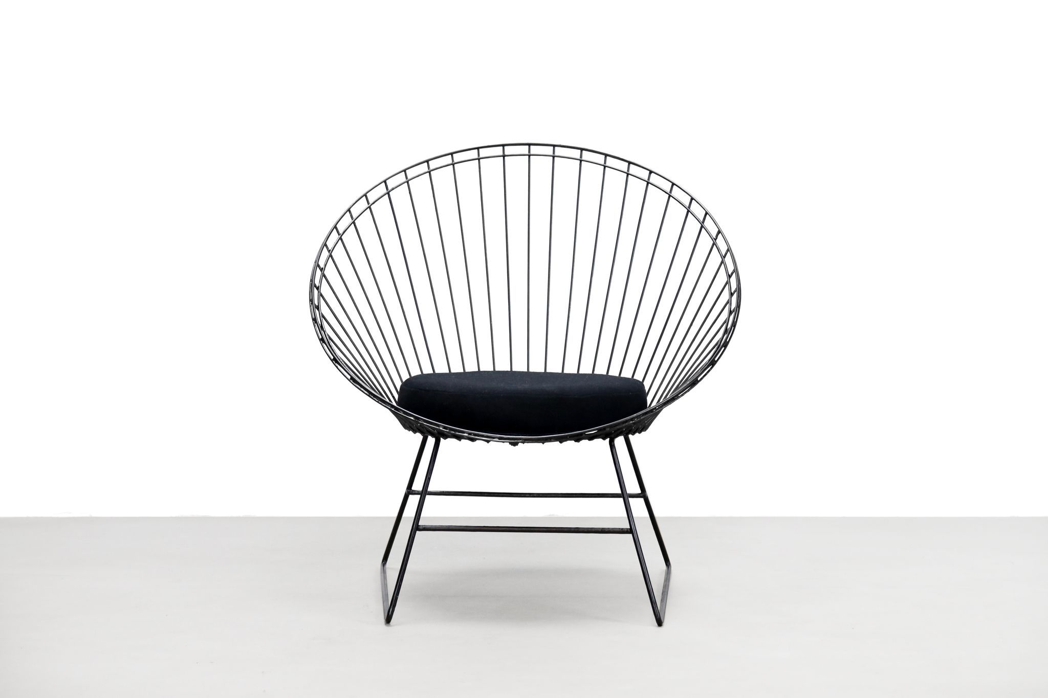 Dutch wire chair by C. Braakman and A. Dekker for Pastoe and Tomado