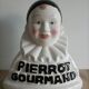 Pierrot gourmand advertising lollipop display in porcelain