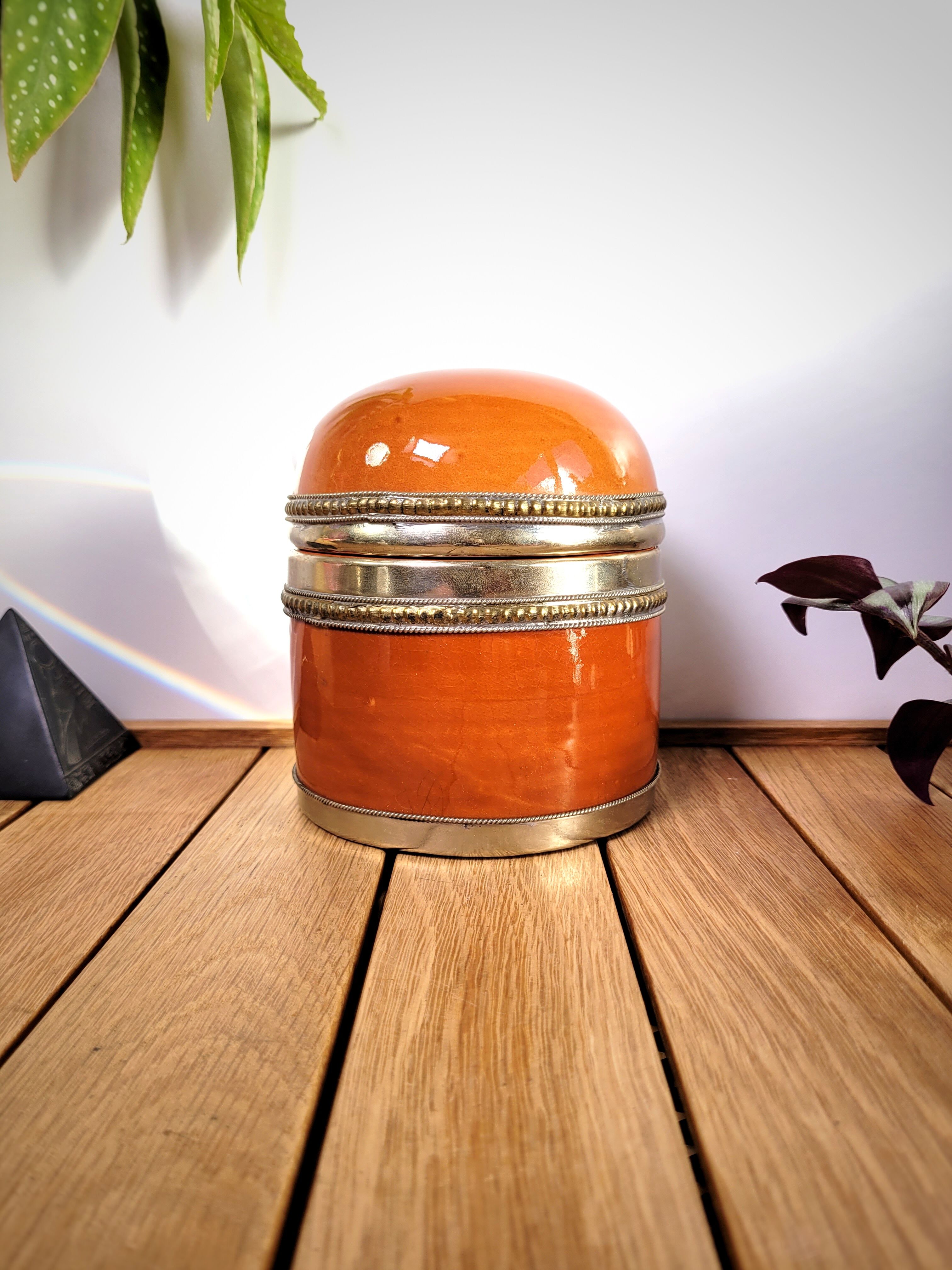 Moroccan ceramic box