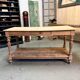 Table de drapier en chêne fin xix eme