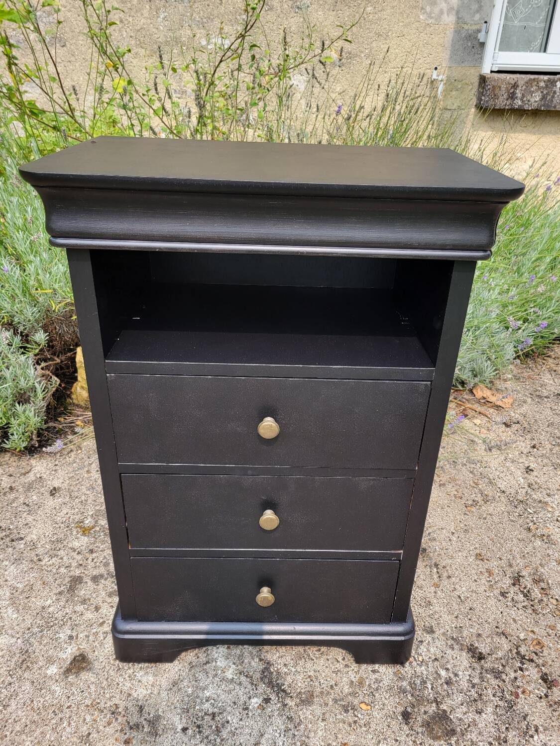 Louis Hilippe black chiffonier