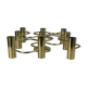 60s 70s 9-bulb ceiling lamp from Leola Leuchten Germany in brass
