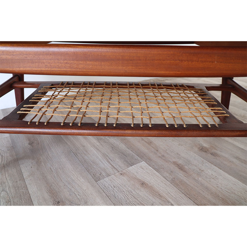 Scandinavian teak coffee table Samcom 1960 edition