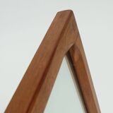 Miroir rectangulaire en teck par Aksel Kjersgaard, Danemark années 1970