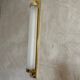 Brass and glass wall lamp