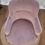 Armchair torre 1961 – model da vinci 02 – pale pink velvet