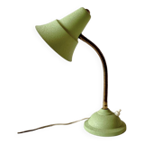 Metal and brass cocotte desk lamp - 1950