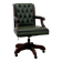 Chaise de bureau Chesterfield verte en anglais