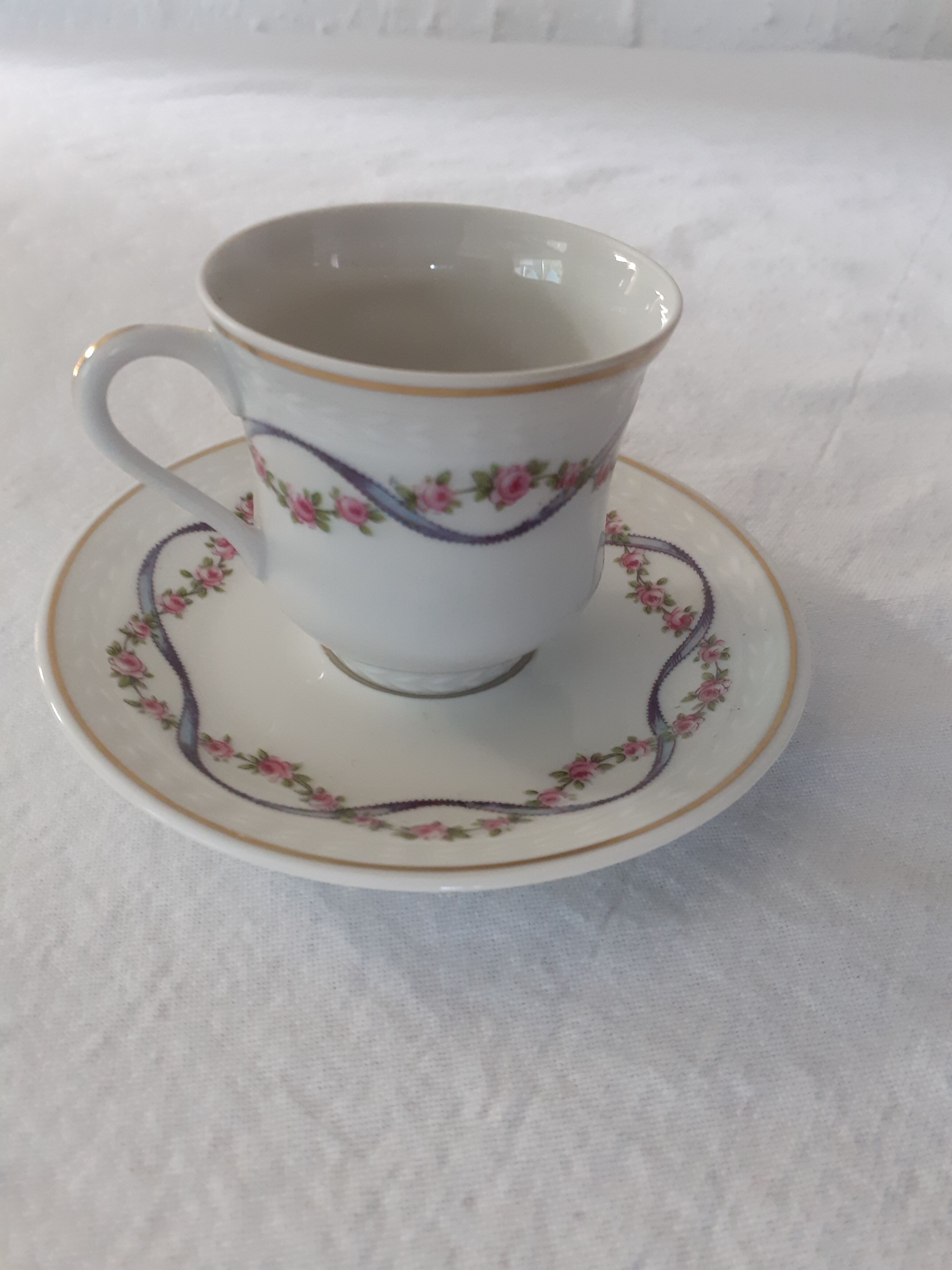 Cup and under coffee cup Limoges B & C