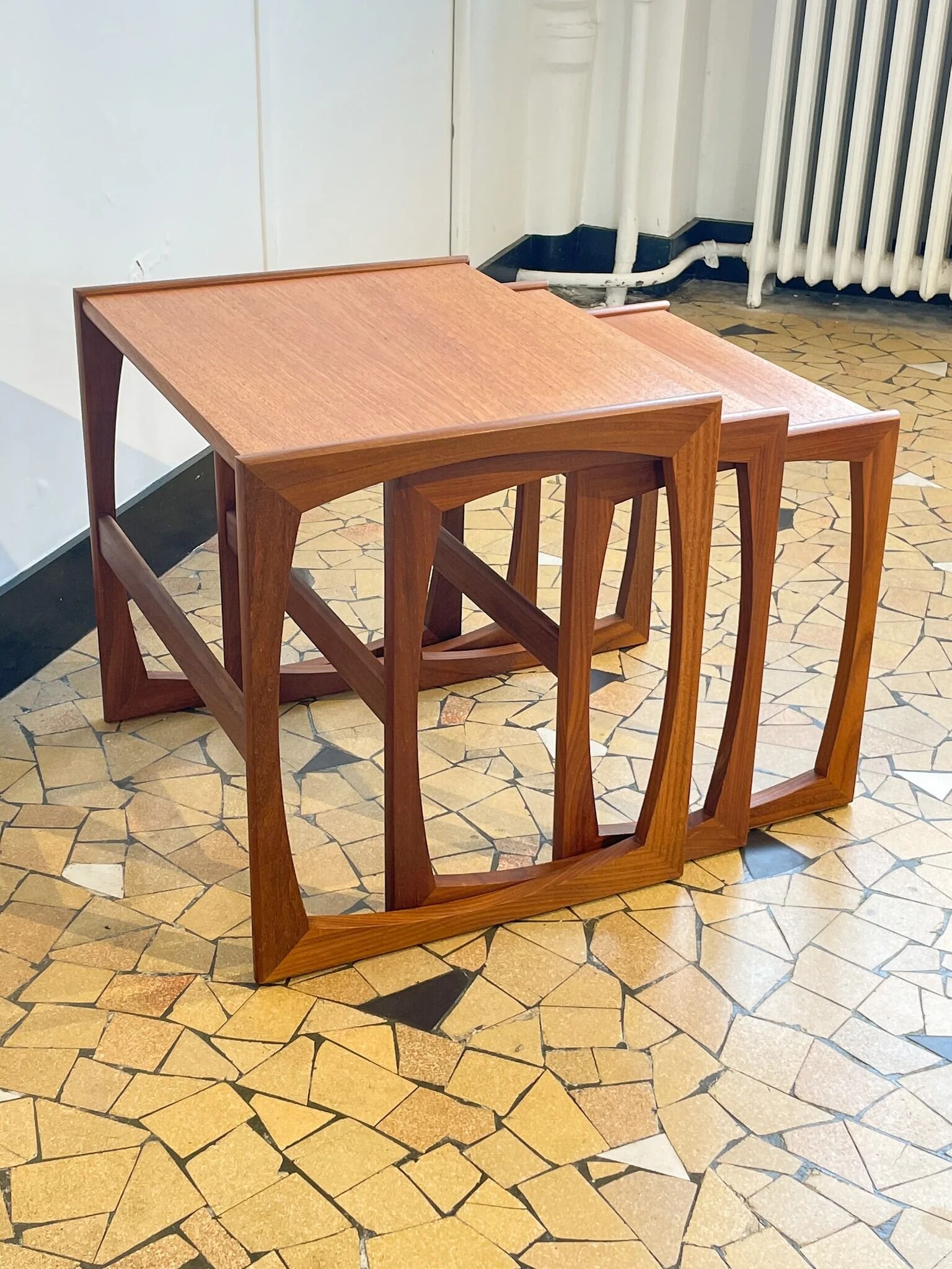 Modernist trundle coffee table, G-plan
