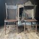 Pair of Antique Country Chairs with Carved Crest Rails | Vernacular Spindle