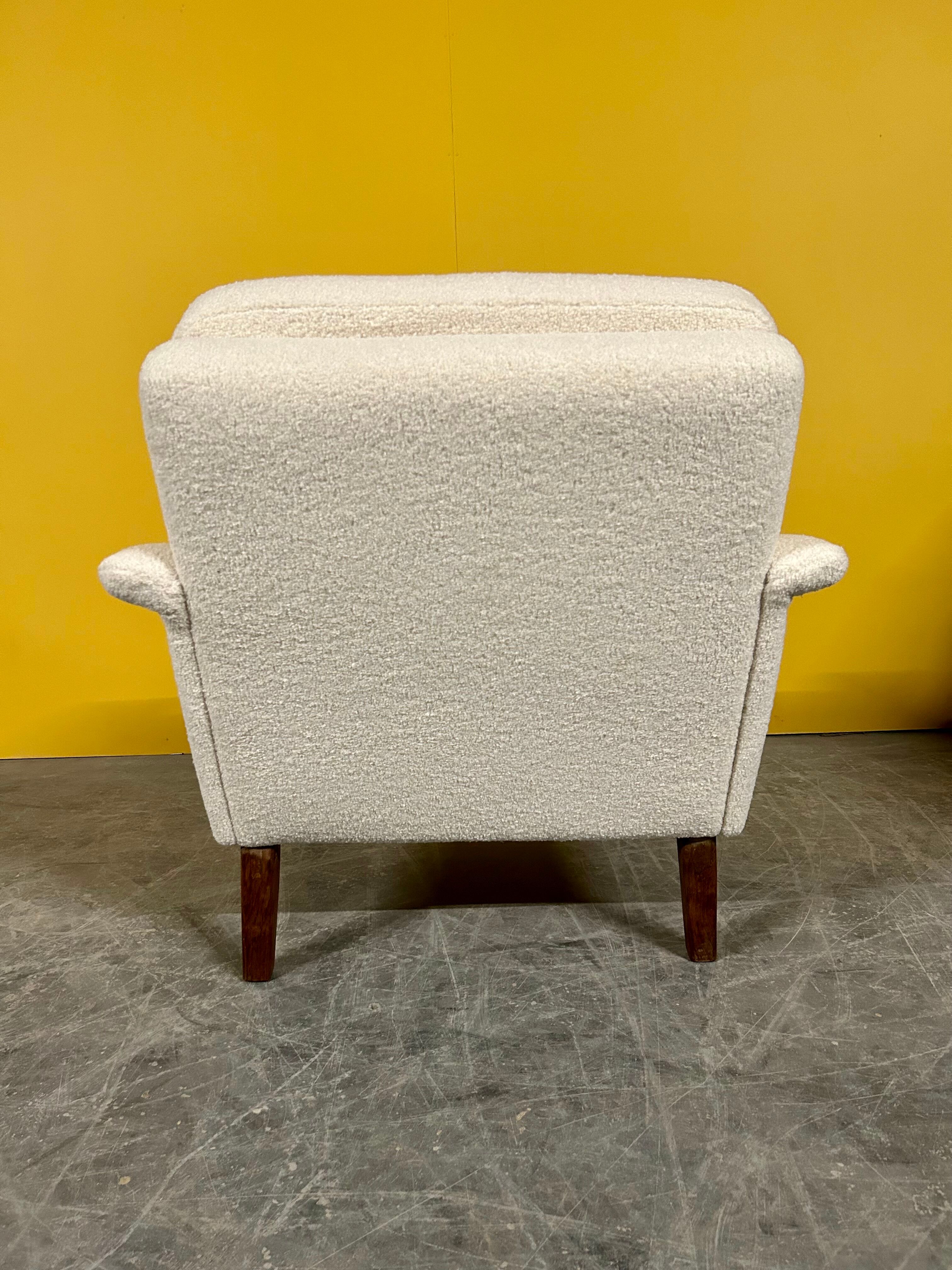 Danish vintage low back armchair 1960