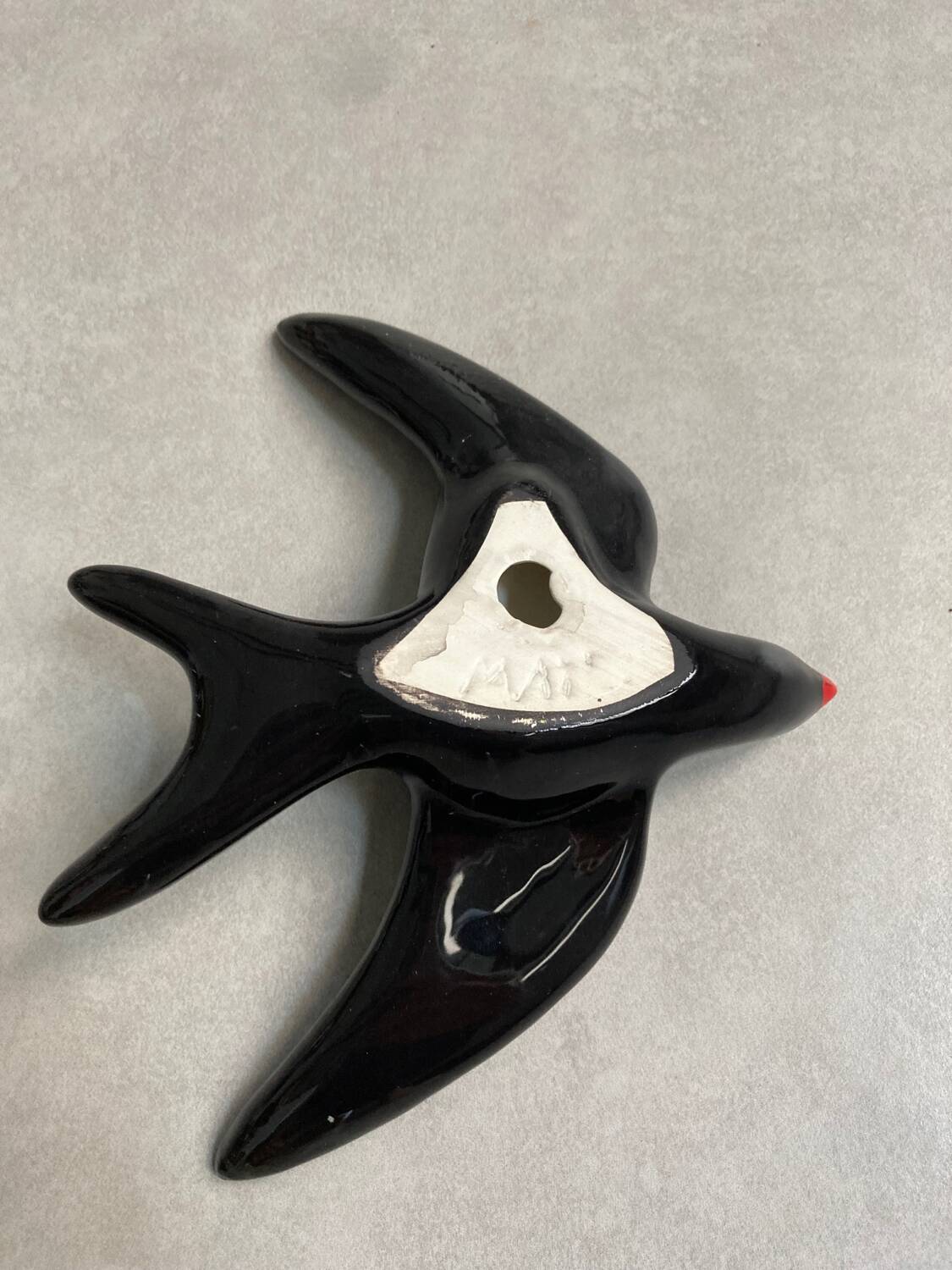 Vintage ceramic swallow L17cm