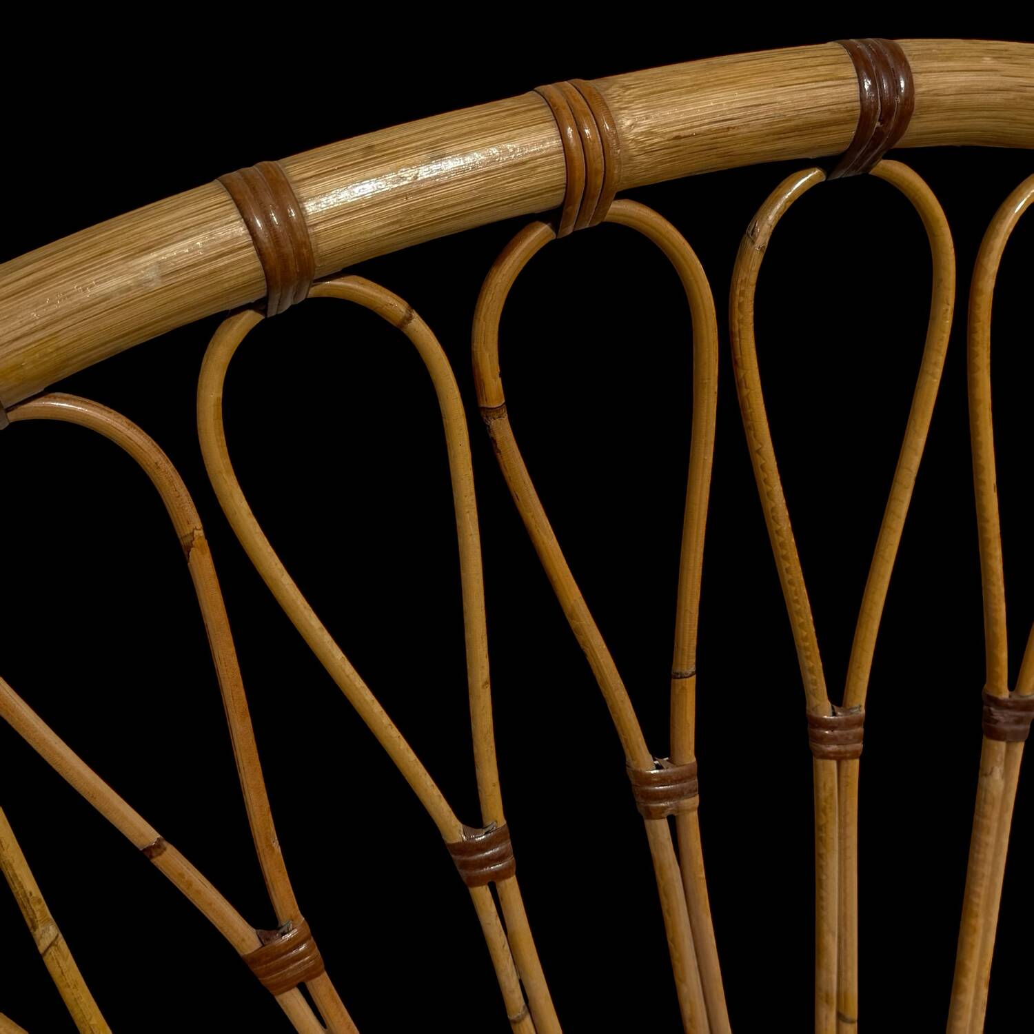 1970s Rattan Headboard from France