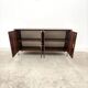 Enfilade in formica imitation rosewood with a chrome base, 1970.