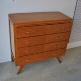 Chest of drawers vintage feet compass 1970