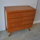 Chest of drawers vintage feet compass 1970