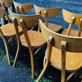 Set of 10 Luterma Banana model chairs