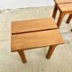 Brutalist oak stool