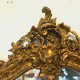 Mirror rocaille style Louis XV in wood and gilded stucco XX century