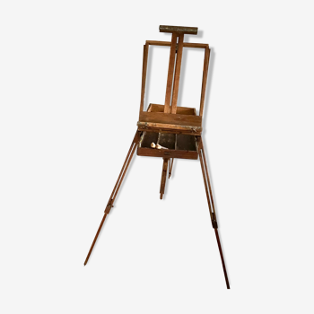 Old collapsible wooden painter's easel