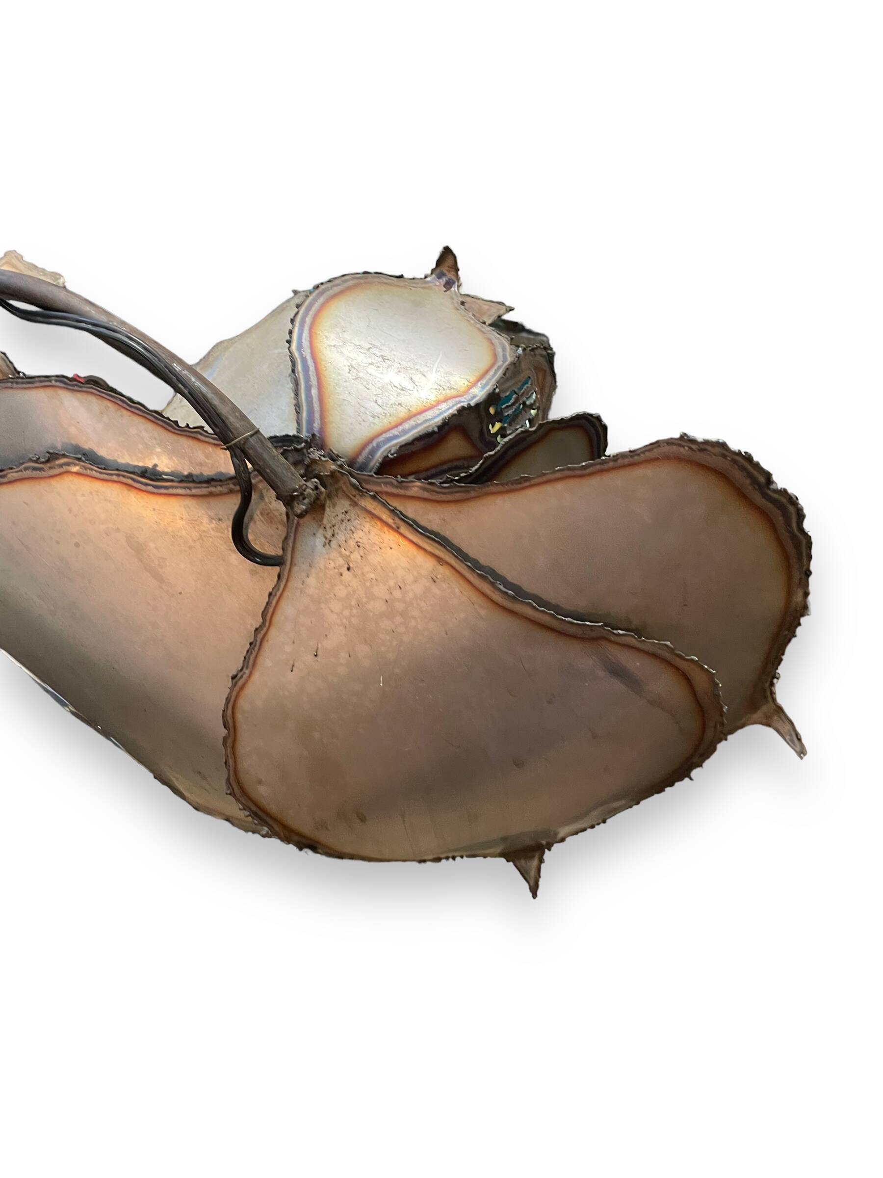 Metal flowers floor lamp