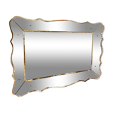 Large Venetian mirror twisted and beveled