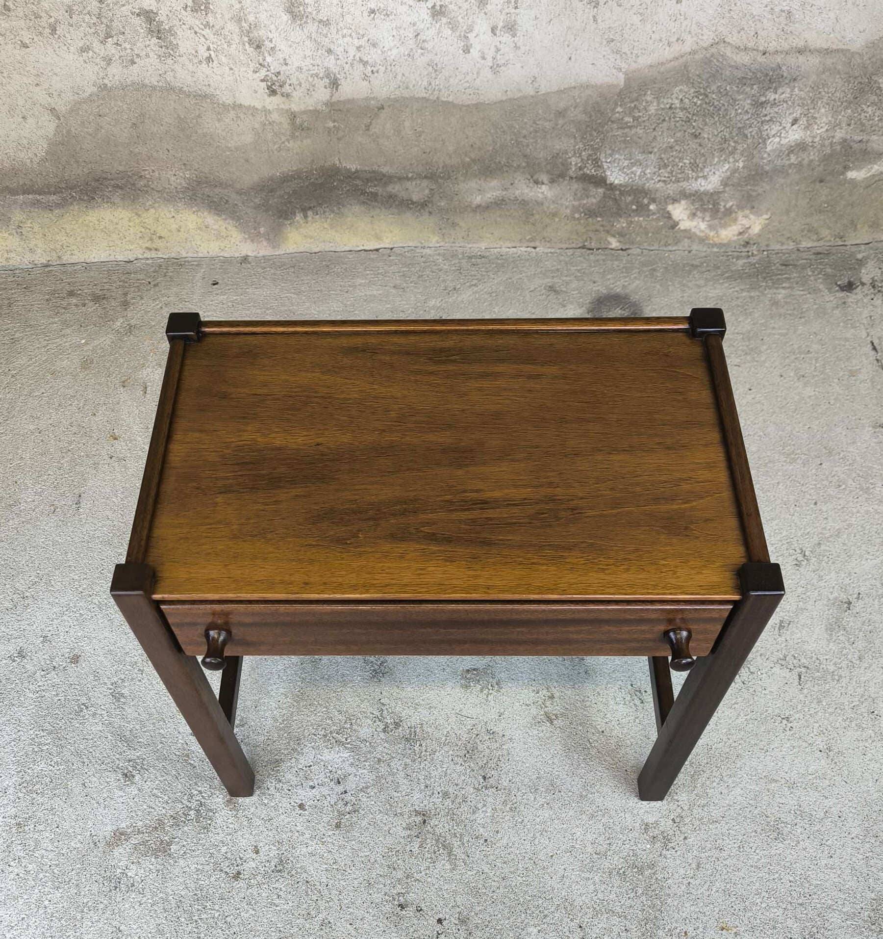 Table de chevet vintage Jacques Hauville