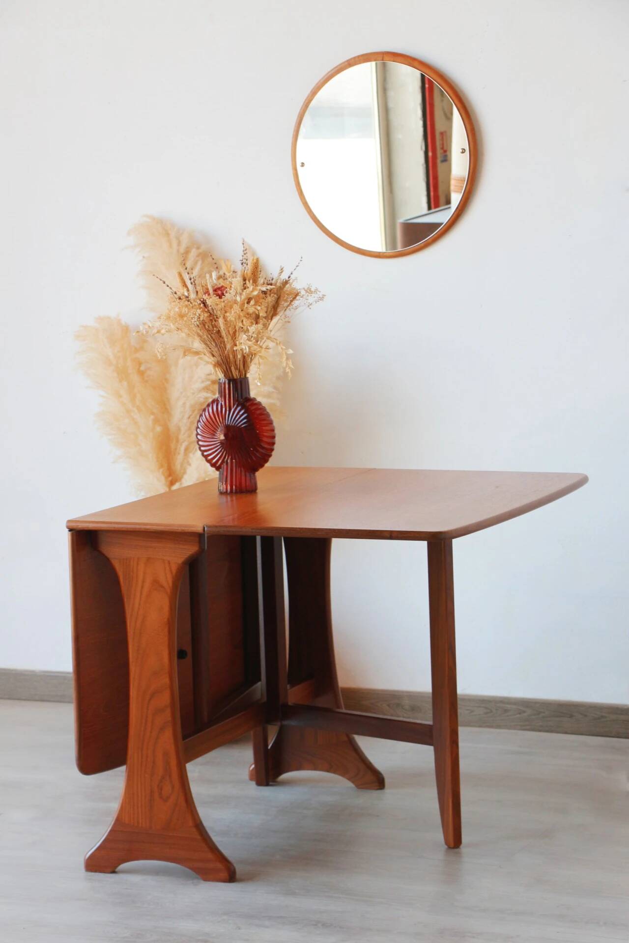 Table scandinave pliante en teck G-Plan