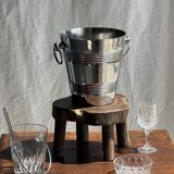 Seau à champagne à 2 anses strié H20,5 D25
