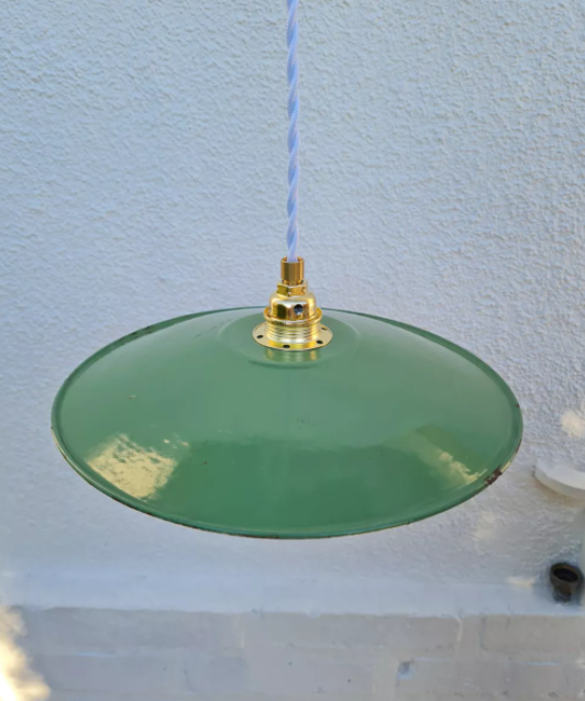 Enamelled sheet metal suspension 1950