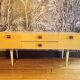 Enfilade vintage en bois blanchi