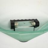 Set of six De Majo sconces in thick green murano glass. Italy 1980s