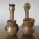 2 ceramic zoomorphic vases, signed 50s