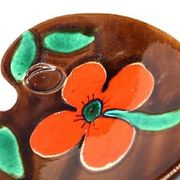 Vide poche en céramique avec fleur