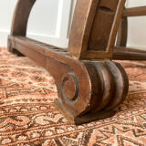 Dagobert armchair in carved wood