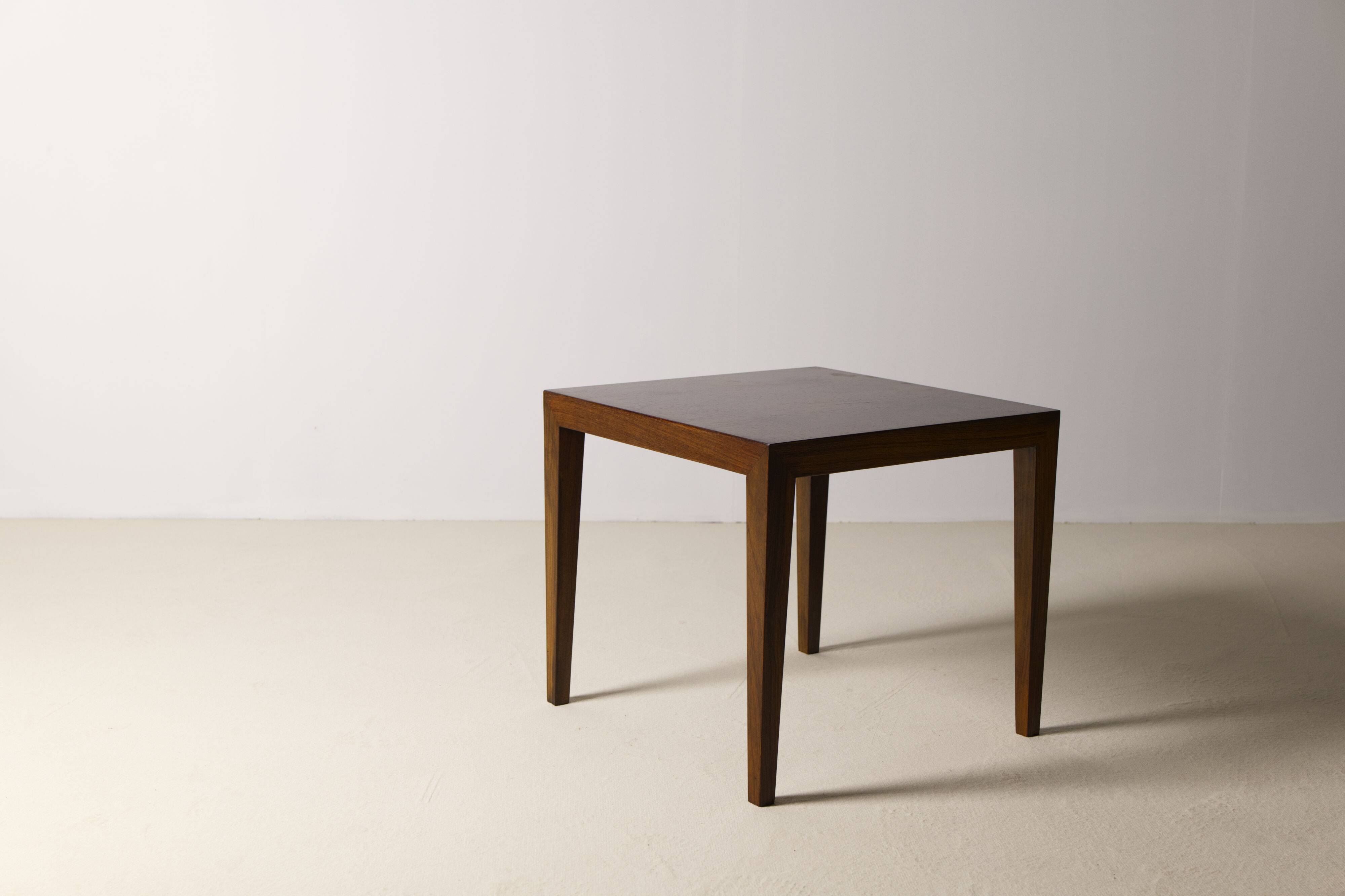 Teak side table by Severin Hansen Jr., Haslev Møbelsnedkeri Denmark, 1960s