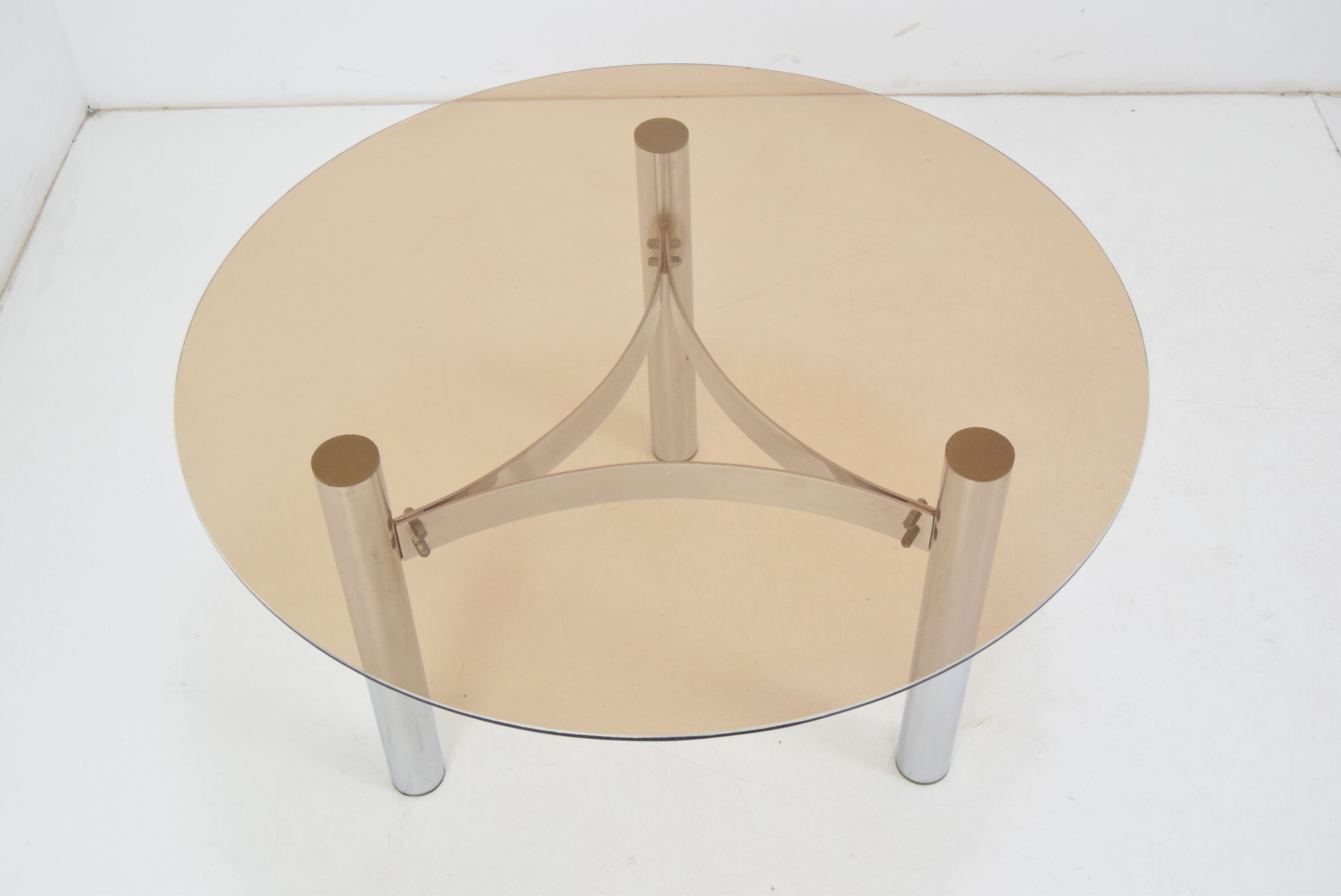 Design Chrome Coffee/Side Table, Czechoslovakia,circa 1980’s.