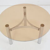 Design Chrome Coffee/Side Table, Czechoslovakia,circa 1980’s.