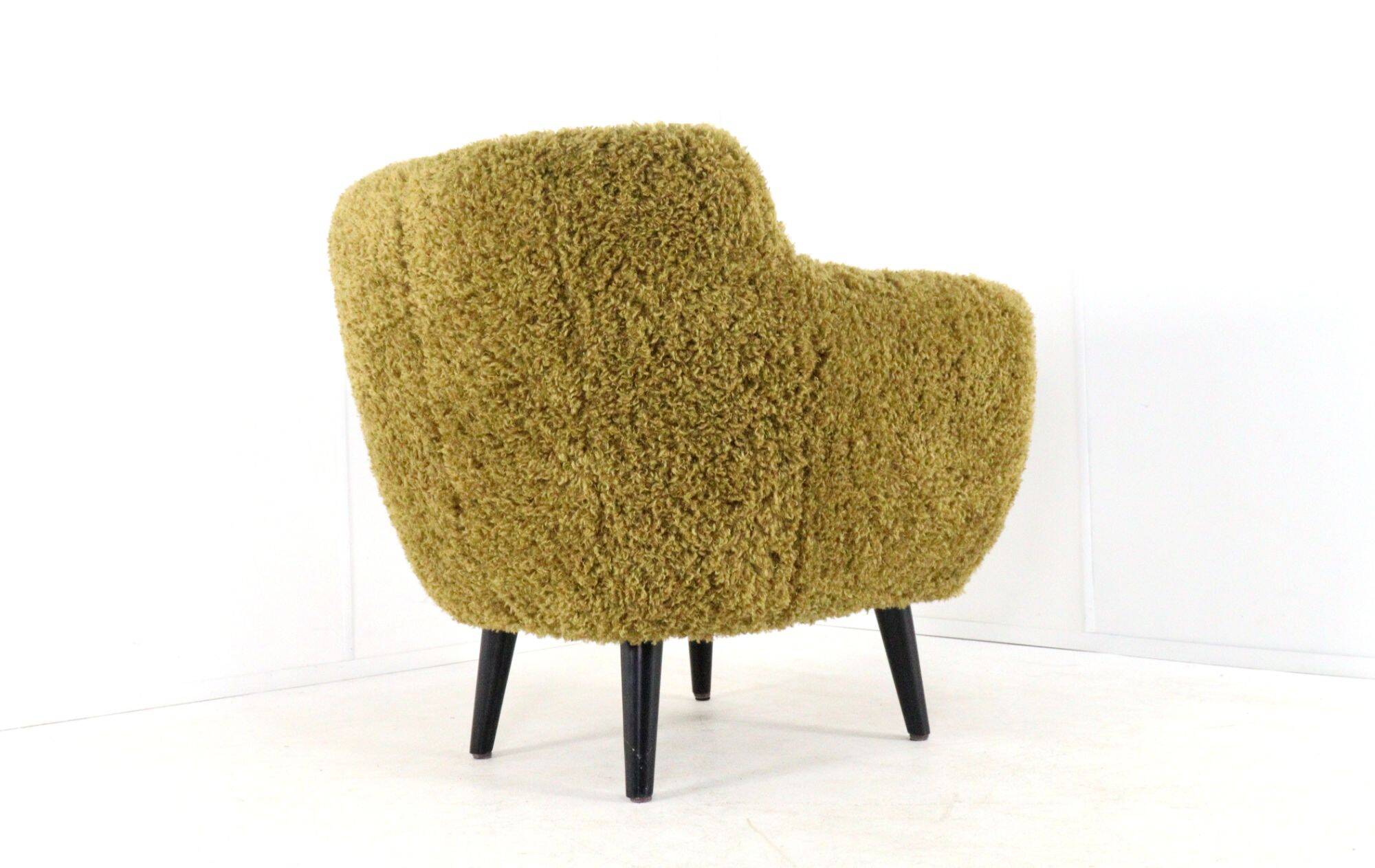 Fuzzy Doodle Armchair Fully Restored - new upholstery