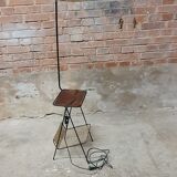 Vintage rope floor lamp magazine door