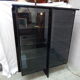 Vitrine laqué noir design Behr années 80