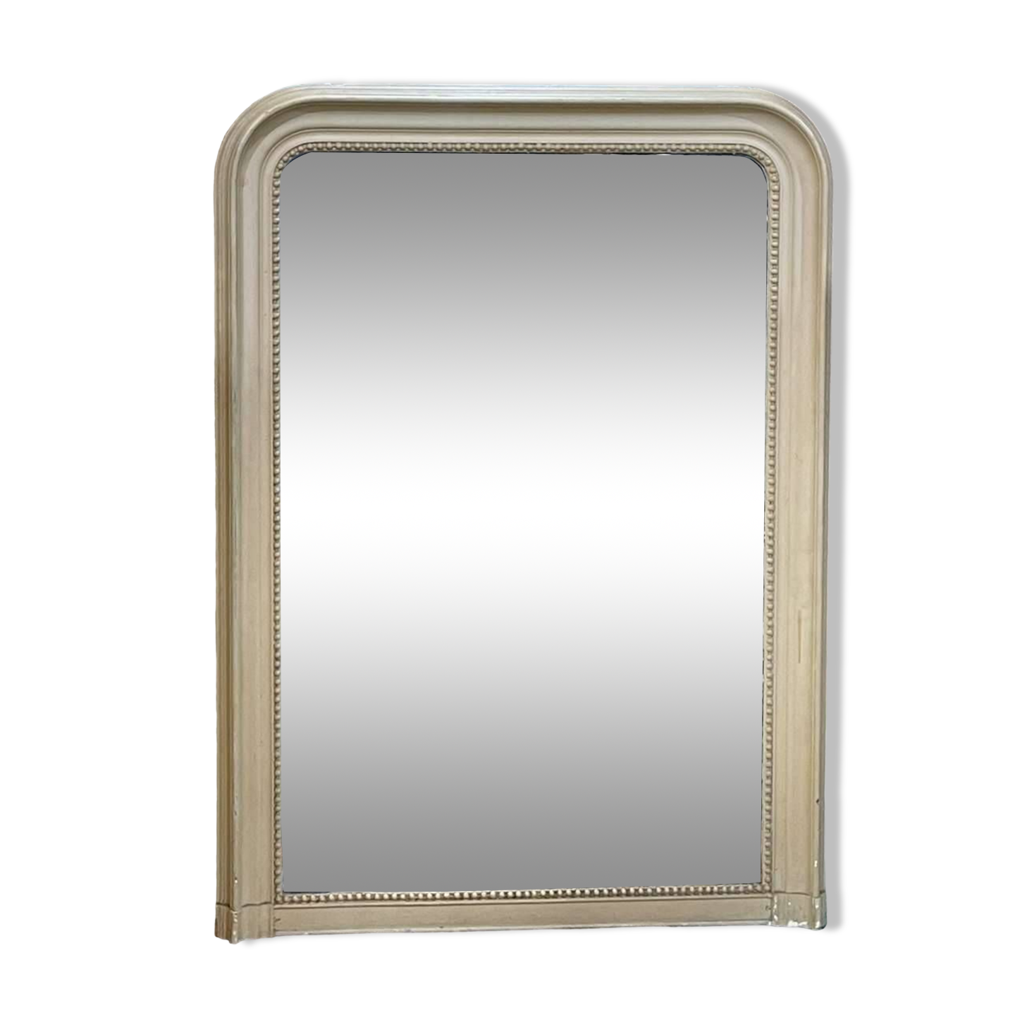 Grand miroir Louis Philippe début XXème peint - 106x145cm