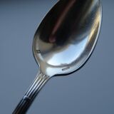 12 dessert spoons Apollo silver metal 1920 in case