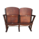 Two-seater strapontin cinema bench 1920/1930
