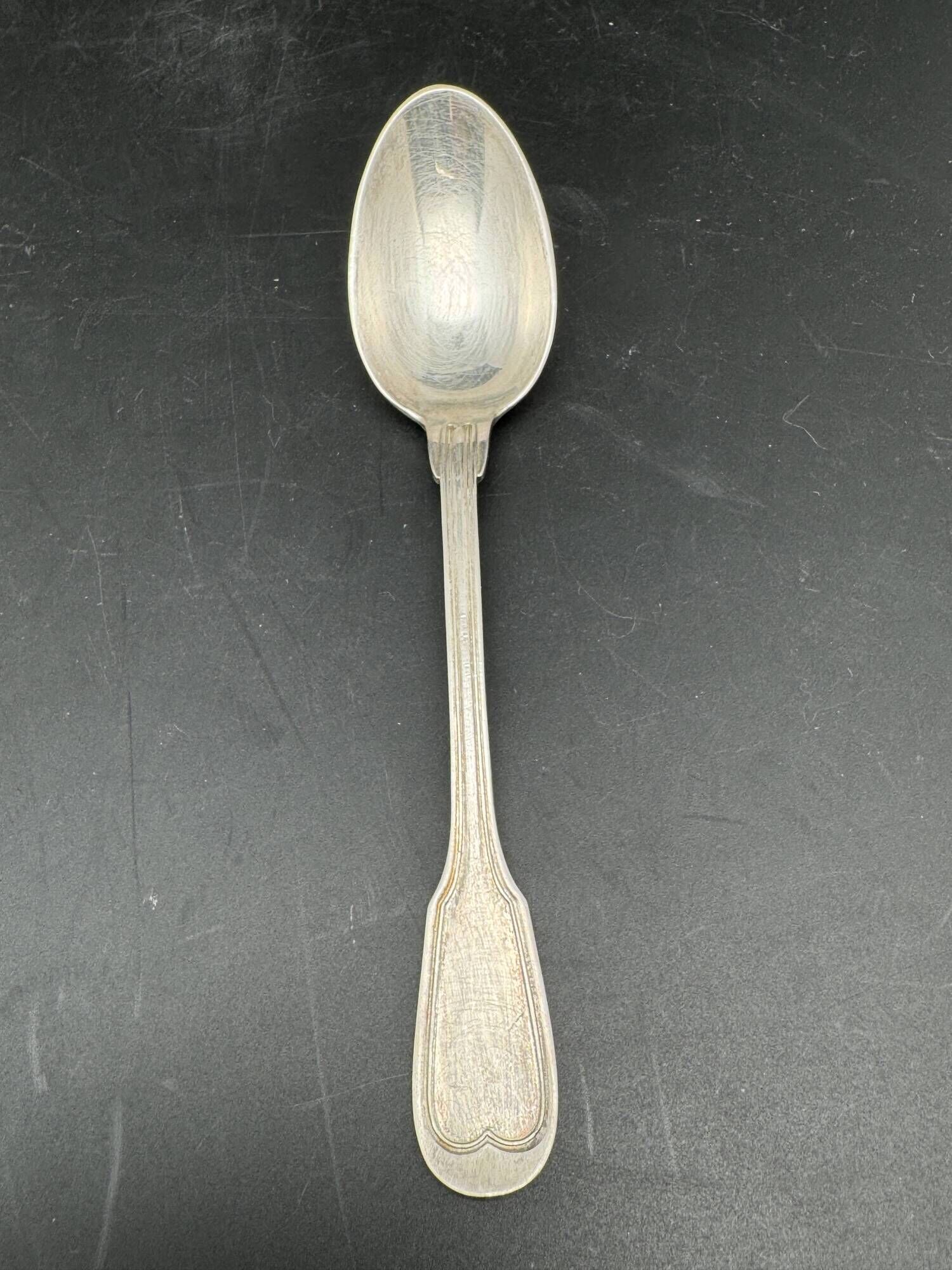 White metal (silverware) dessert spoons in original box – 1224b8