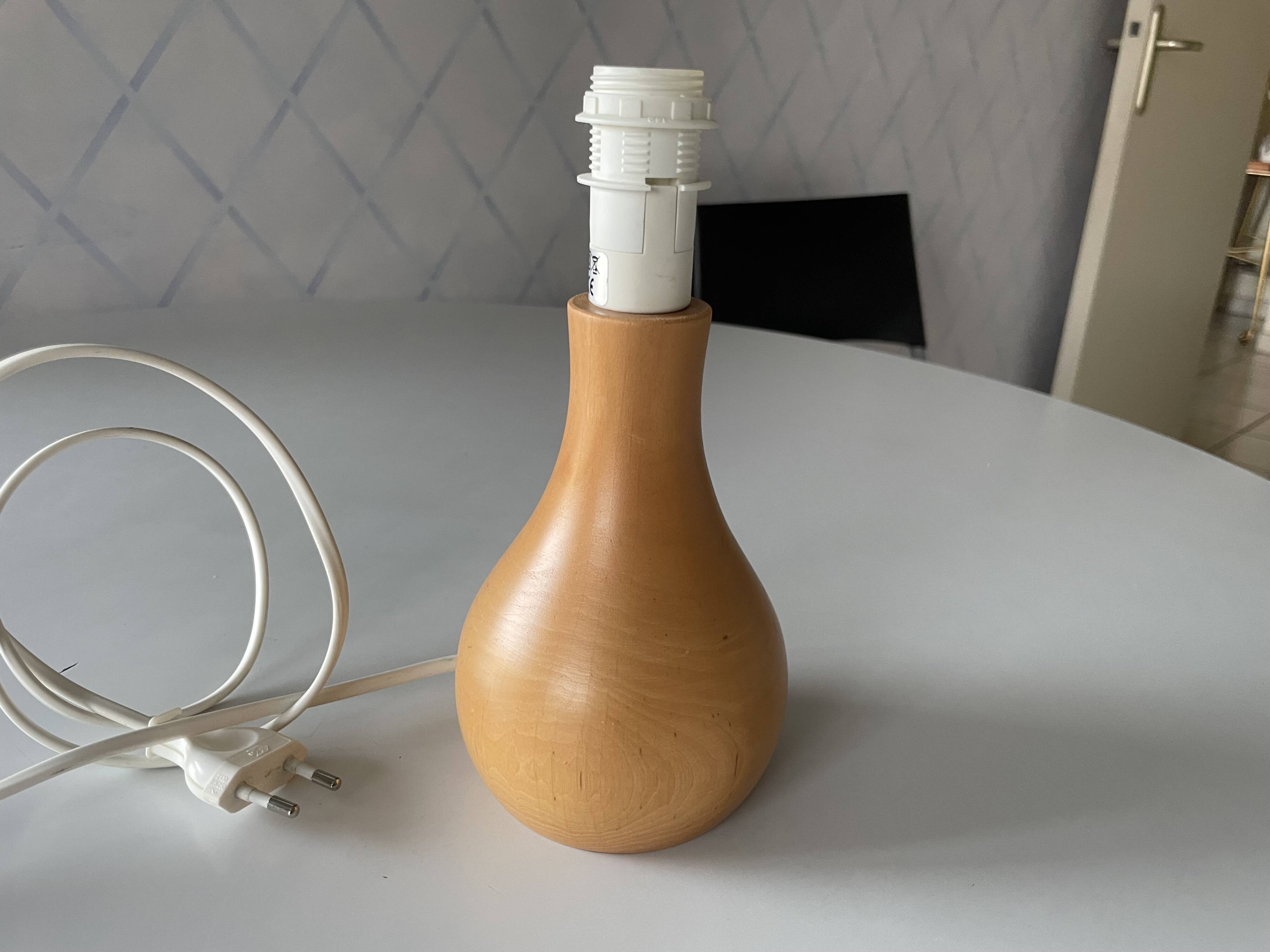 Wooden lamp from the 80s