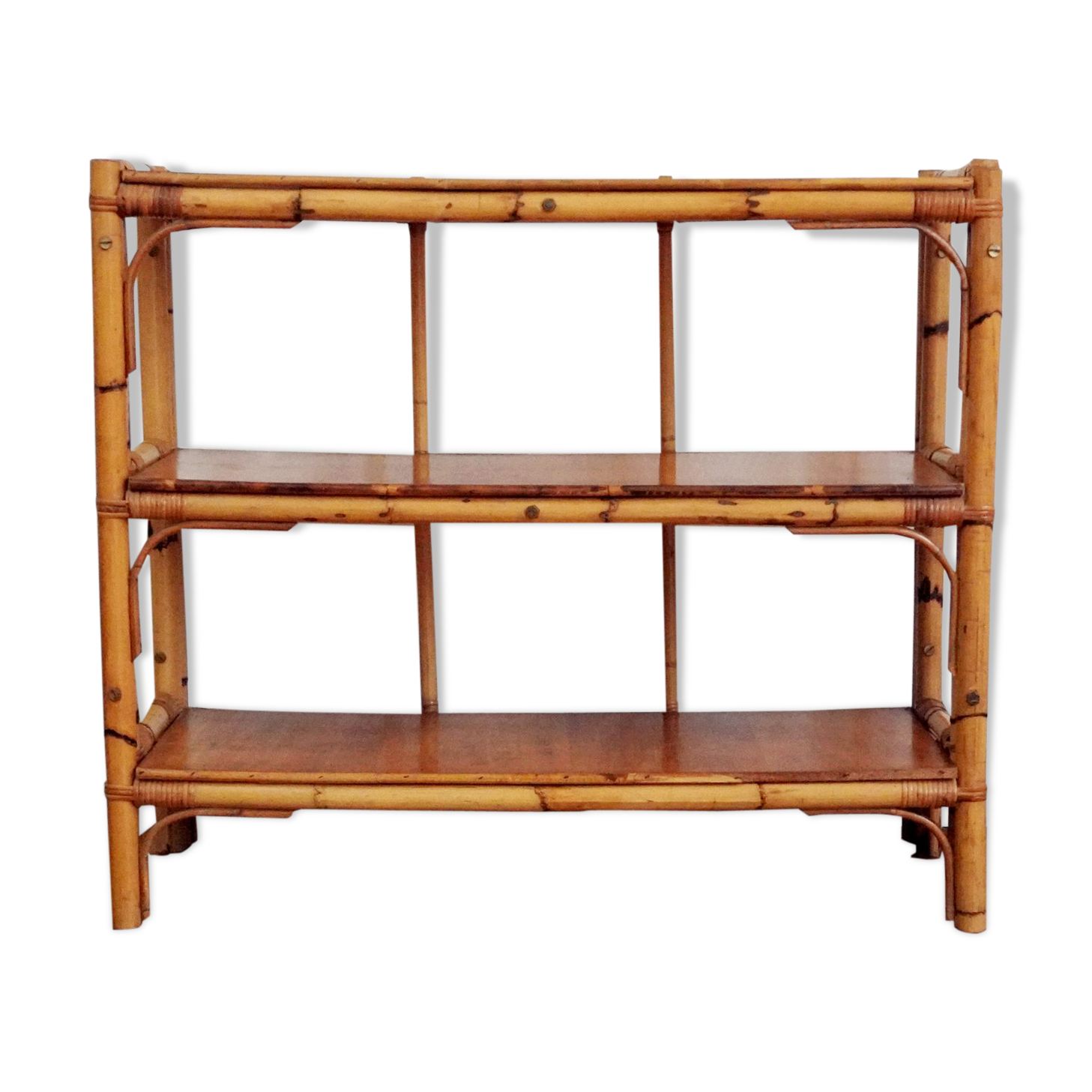 Rattan shelf
