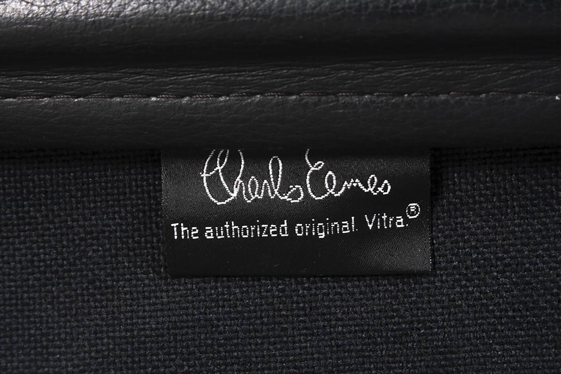 Charles & Ray Eames EA217 Office Chair polished aluminum and black leather