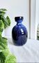 Vintage Blue Ceramic Vase by Jie in Sweden